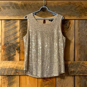 Gold sequin tank/shell
